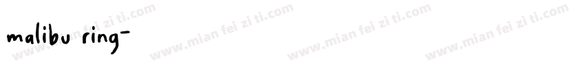 malibu ring字体转换